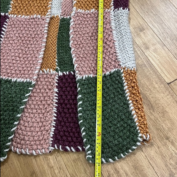 Handmade Long Crochet/Knitted Vest - Picture 10 of 11